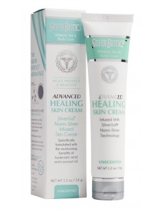 Silver Biotics Advanced Healing Skin Cream Unscented 1.2oz